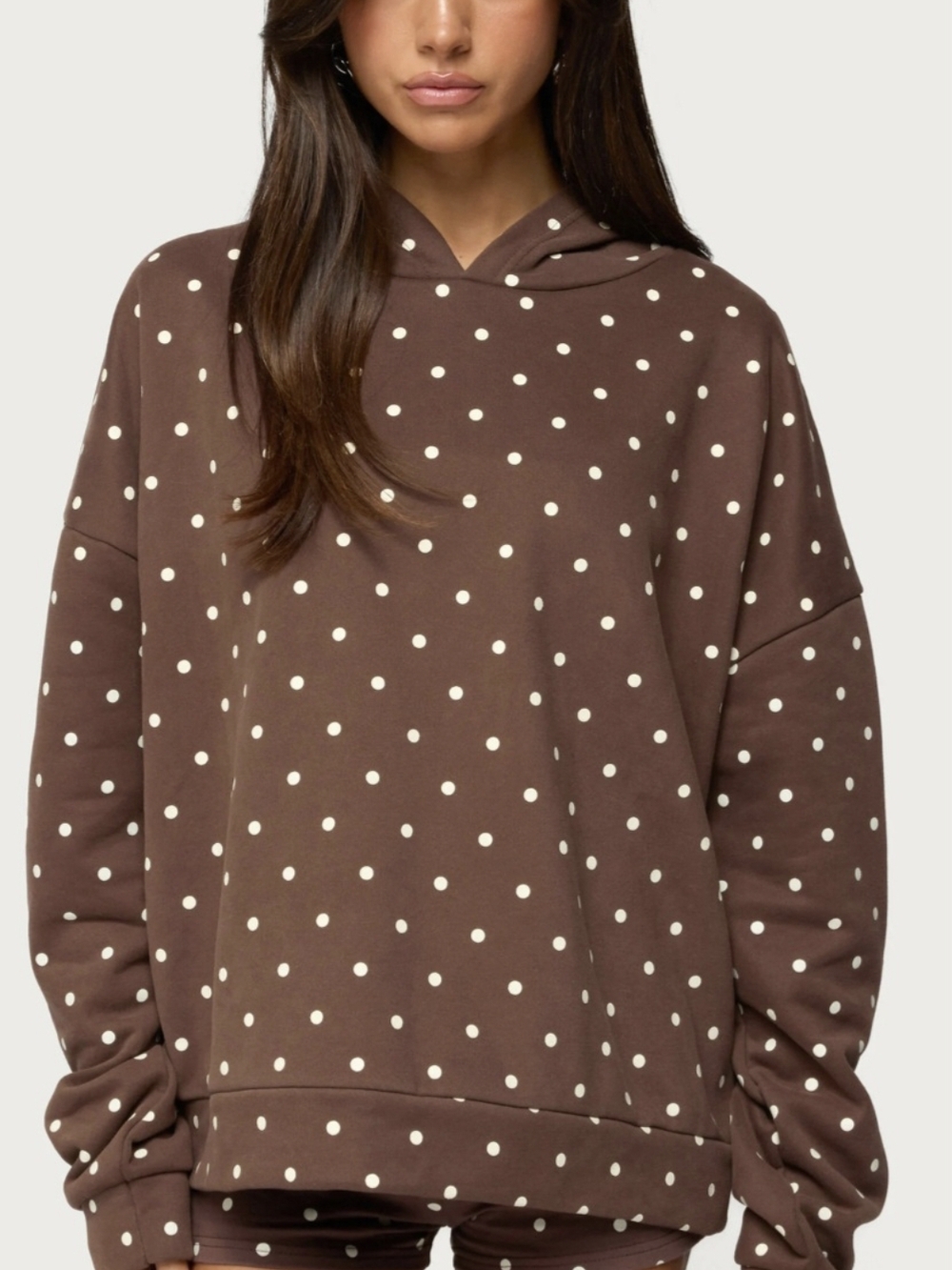 🤎Edikted Chelsie Polka Dot Hoodie🤎